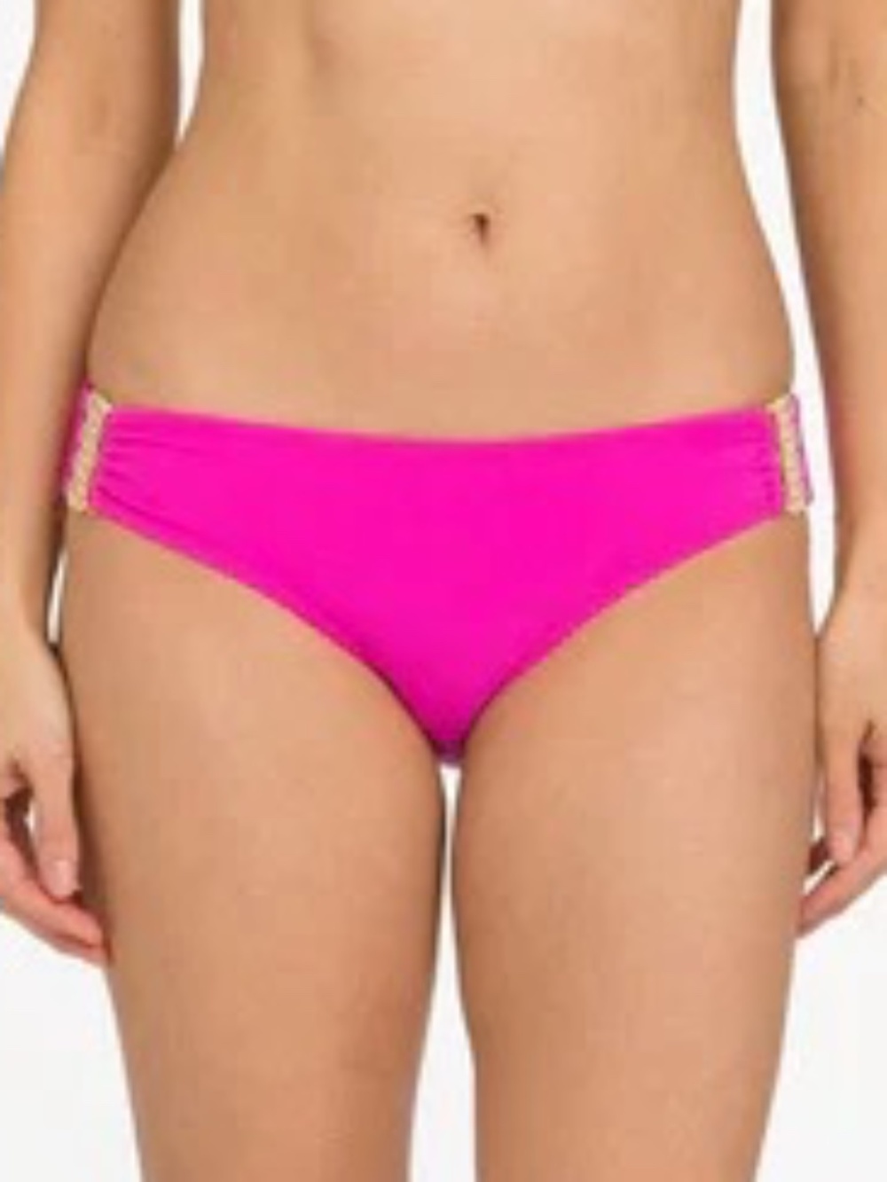 Tara Grinna Pink Hardware Bikini Bottoms